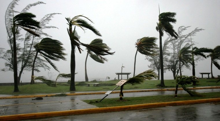 Hurricane in the Bahamas